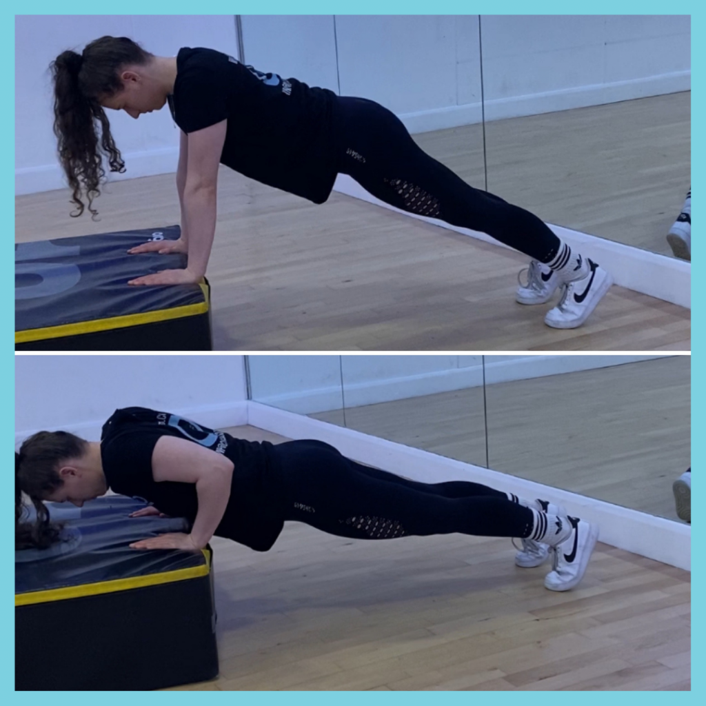 Incline Push up